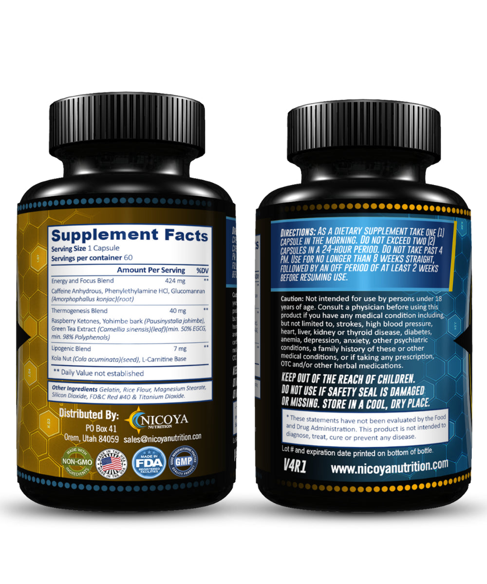 OXY BURN - Thermogenic Weight Loss & Fat Burner, Appetite Suppressant & Energy