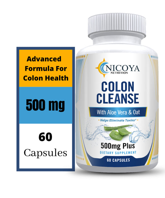 Organic Colon Cleanse 500Mg+ | Lose Weight, Detox, Bloating, Gas & Boost Energy