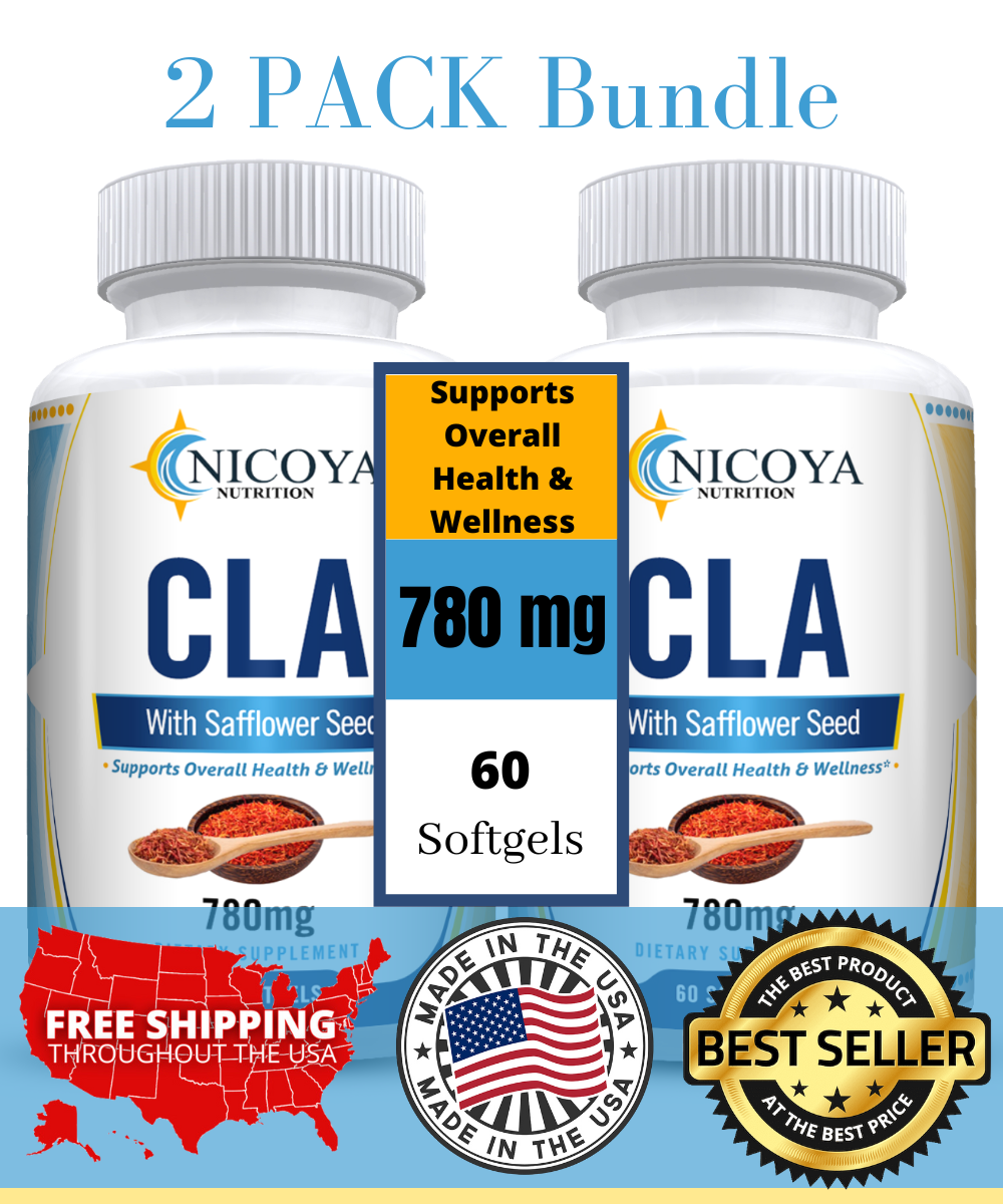 CLA 780Mg | Stim-Free Weight Management/Fat Burner Lean Muscle 120 Softgels 2PK