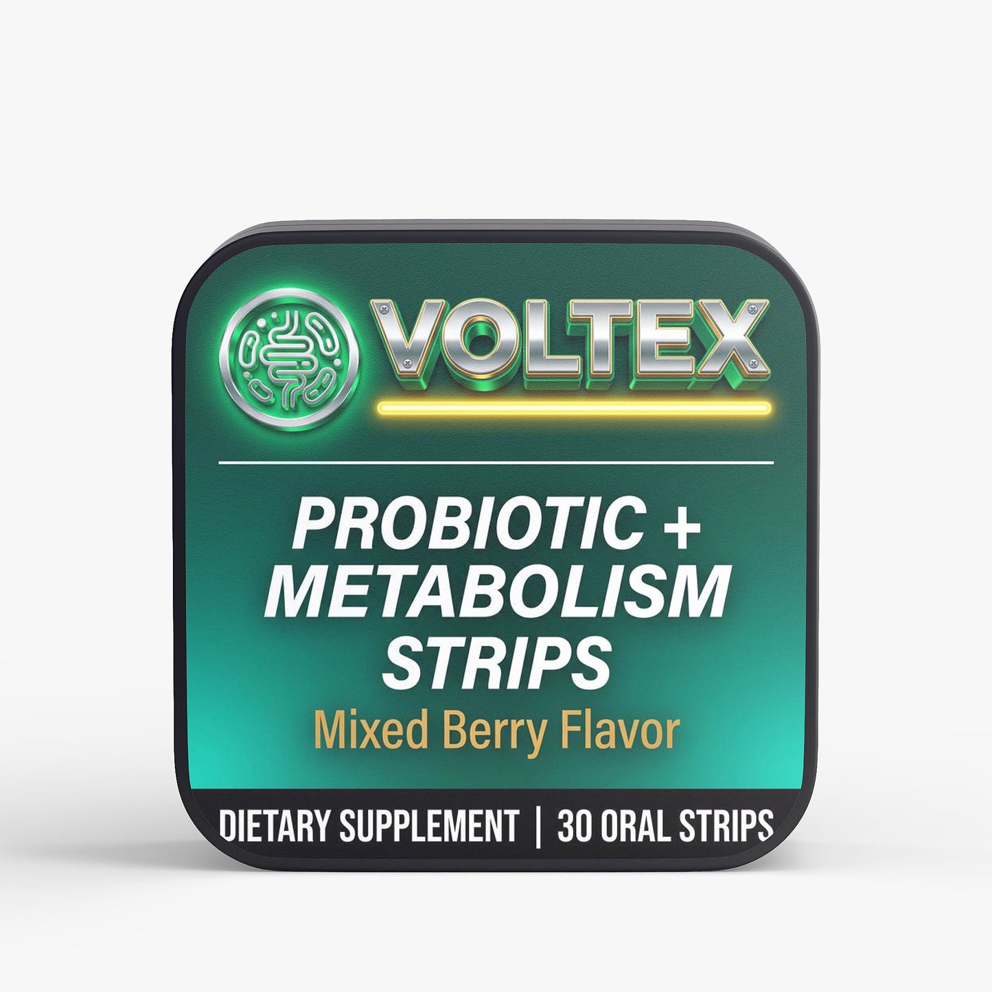 VOLTEX Probiotic + Metabolism Strips — 30 Oral Strips