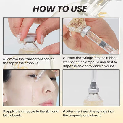 Silk Collagen Peptide Essence for Women Tightening Lifting, Deep Collagen Hydrating Essence, Korean Smoothing Firming Face Serum