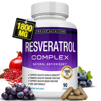 Resveratrol Supplement 1800Mg Natural Antioxidant