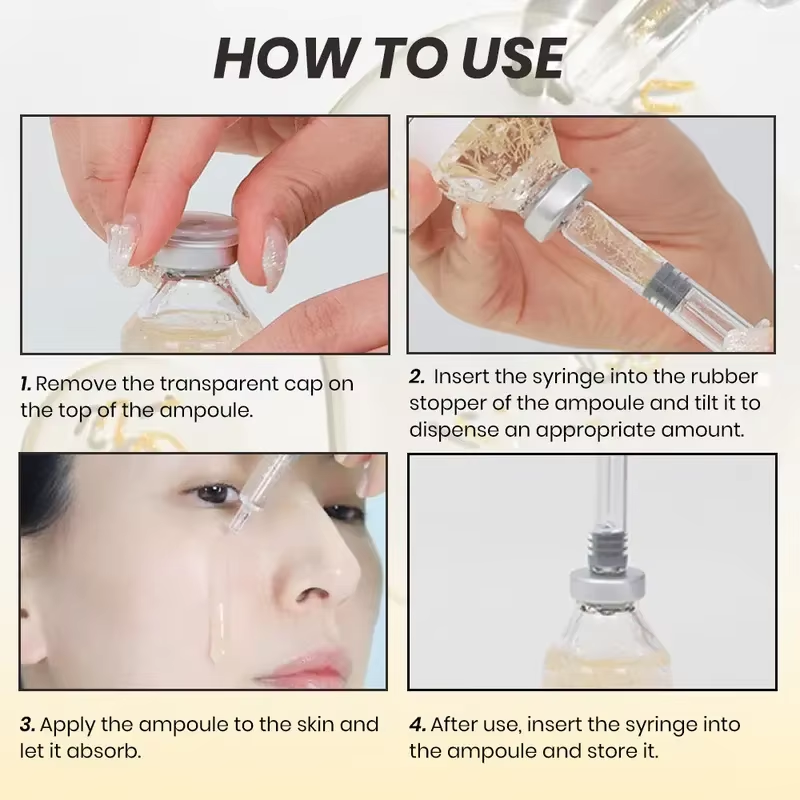Silky Collagen Serum Peptide Firming Facial Care Deep anti Aging Essence Long Lasting Hydration Revitalizes Skin Radiance