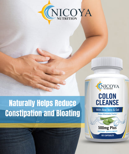 Organic Colon Cleanse 500Mg+ | Lose Weight, Detox, Bloating, Gas & Boost Energy
