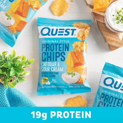 Quest Nutrition Protein Chips - Cheddar & Sour Cream
