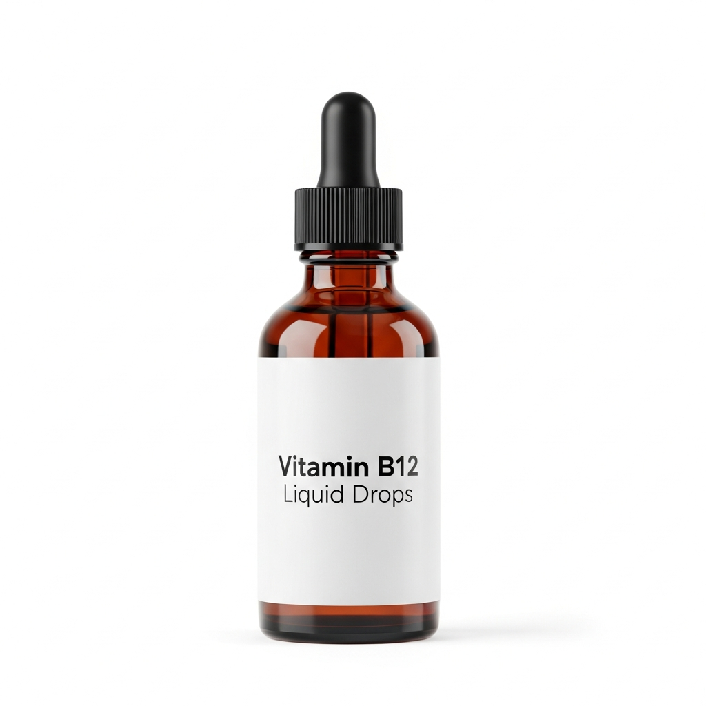 Vitamin B12 Liquid Drops (2-Pack) - Energy & Brain Support