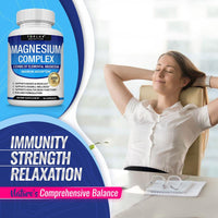 Complex 8 Essential Magnesium Supplement 3 Pack Bundle 90 Capsules Each for Bone Muscle Health Maximum Absorption Magnesium Complex Wellness