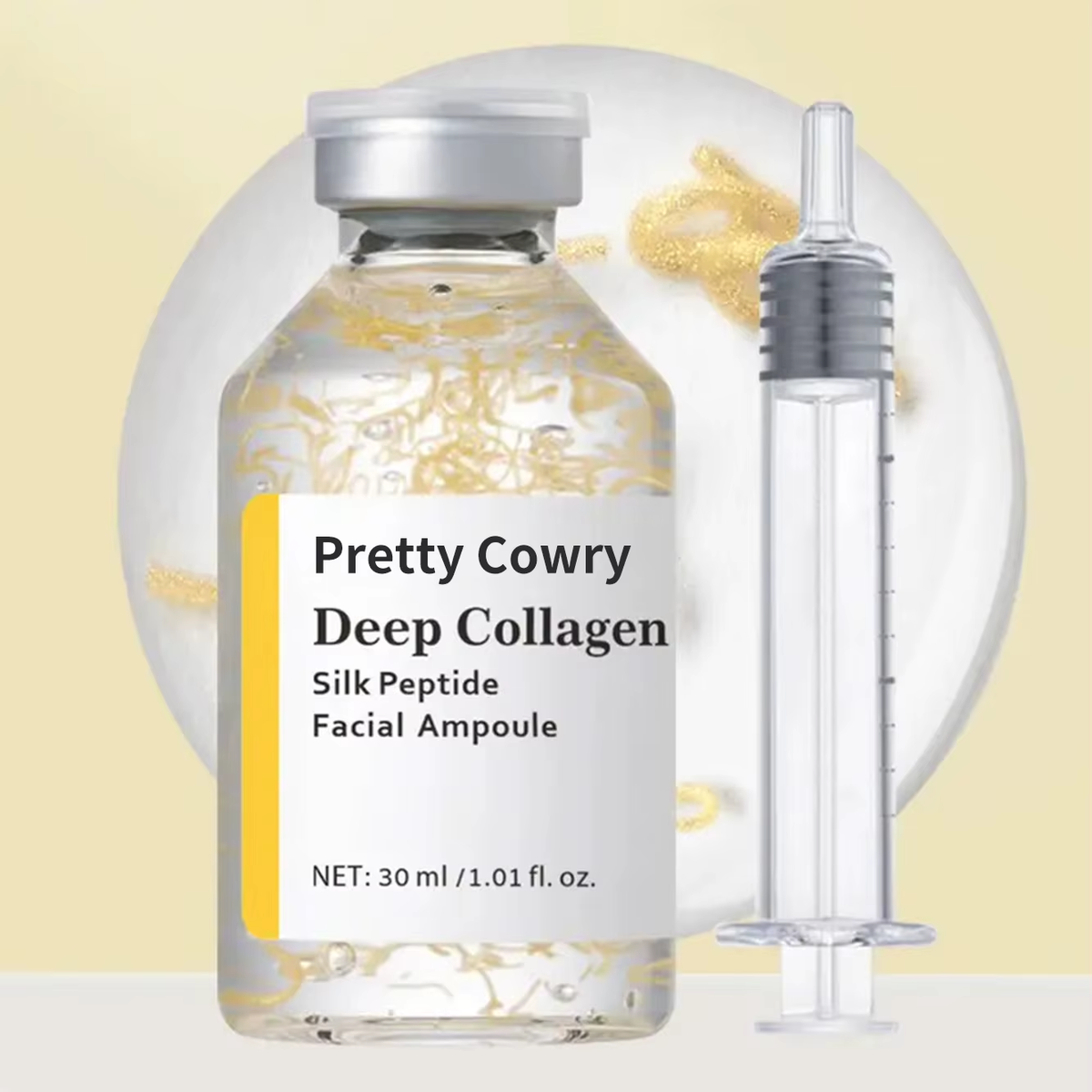 Silky Collagen Serum Peptide Firming Facial Care Deep anti Aging Essence Long Lasting Hydration Revitalizes Skin Radiance