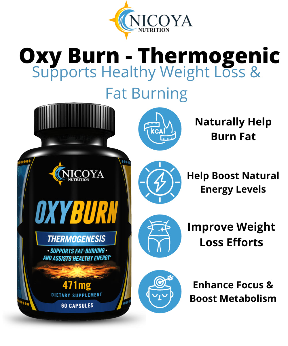 OXY BURN - Thermogenic Weight Loss & Fat Burner, Appetite Suppressant & Energy