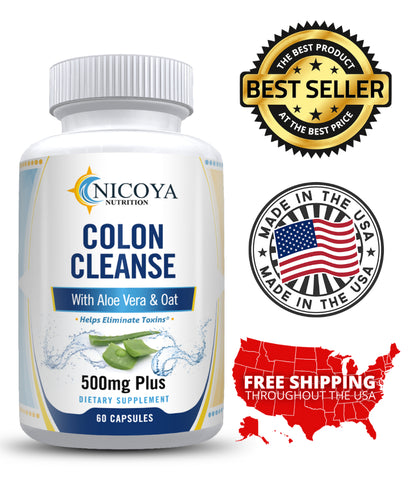 Colon Cleanse 500MG | Help Naturally Lose Weight, Detox, Bloating & Boost Energy