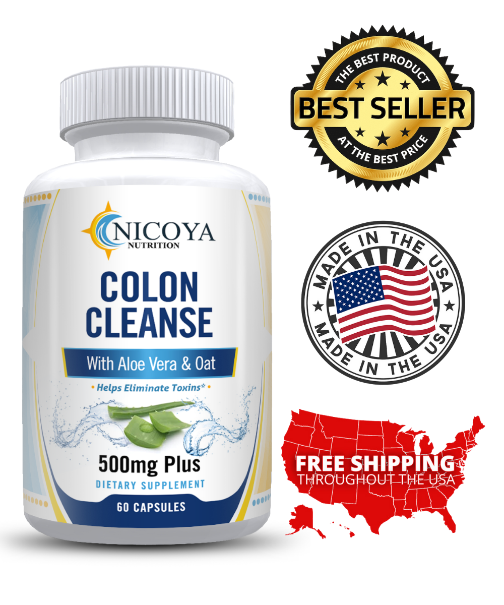 Colon Cleanse 500MG | Digestion, Energy, Constipation & Gas Relief 2 Pk