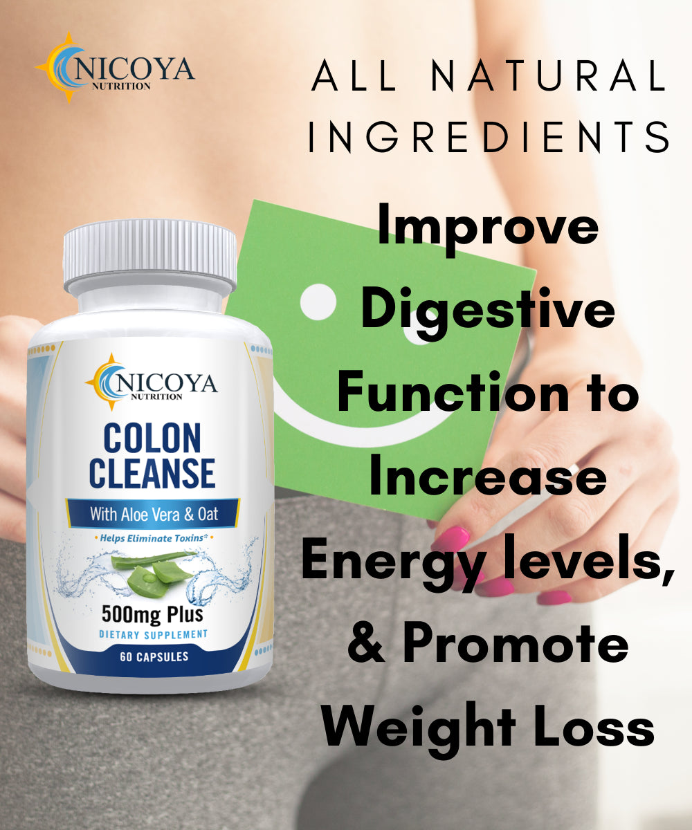 Colon Cleanse 500MG | Digestion, Energy, Constipation & Gas Relief 2 Pk