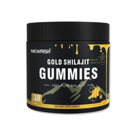 Newrish Gold Grade 100% Pure Shilajit Gummies | 85+ Trace Minerals and Fulvic Acid | All Natural | Immune and Energy Support | 30 Gummies