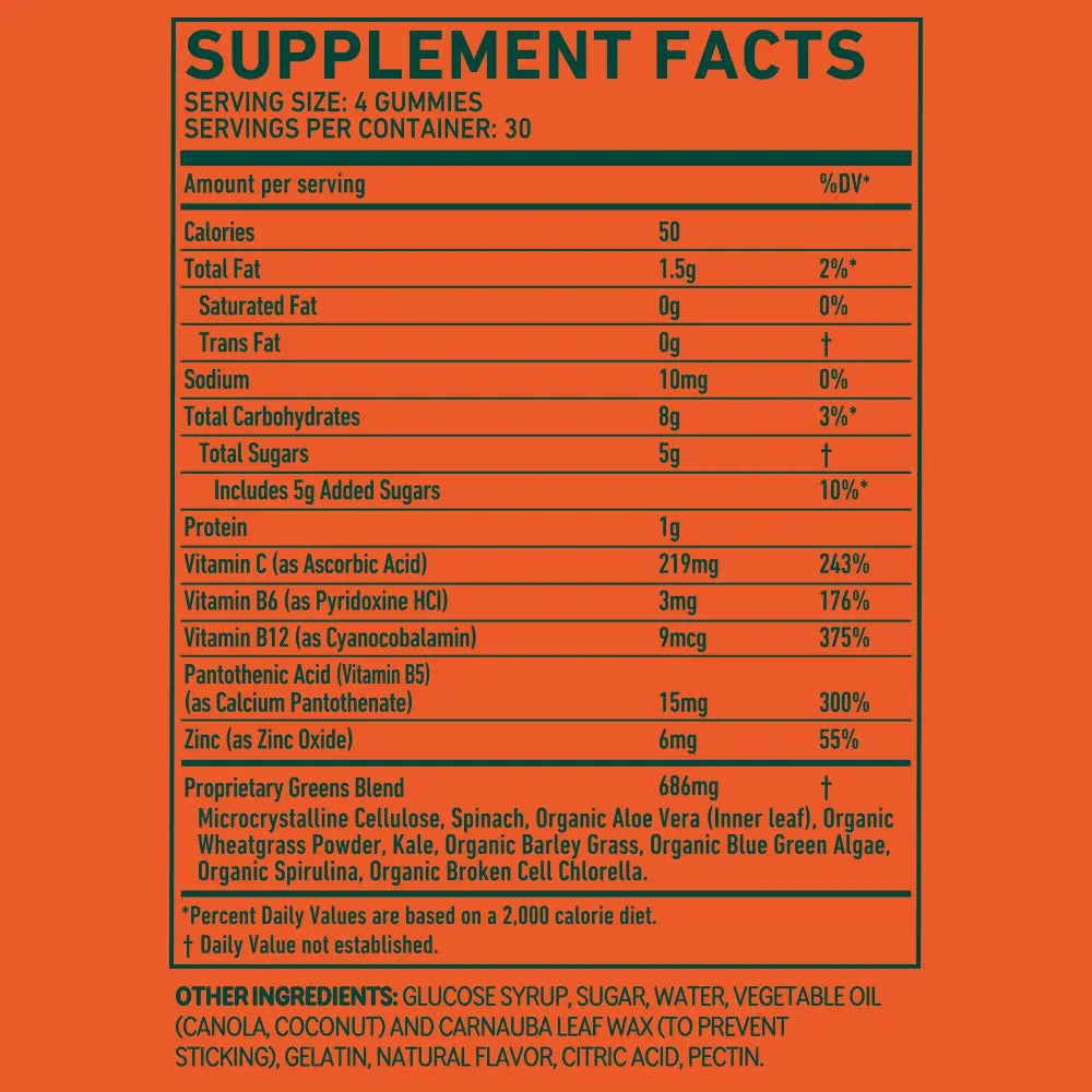 8Greens Gummies Made from Real Greens 90 Day Supply