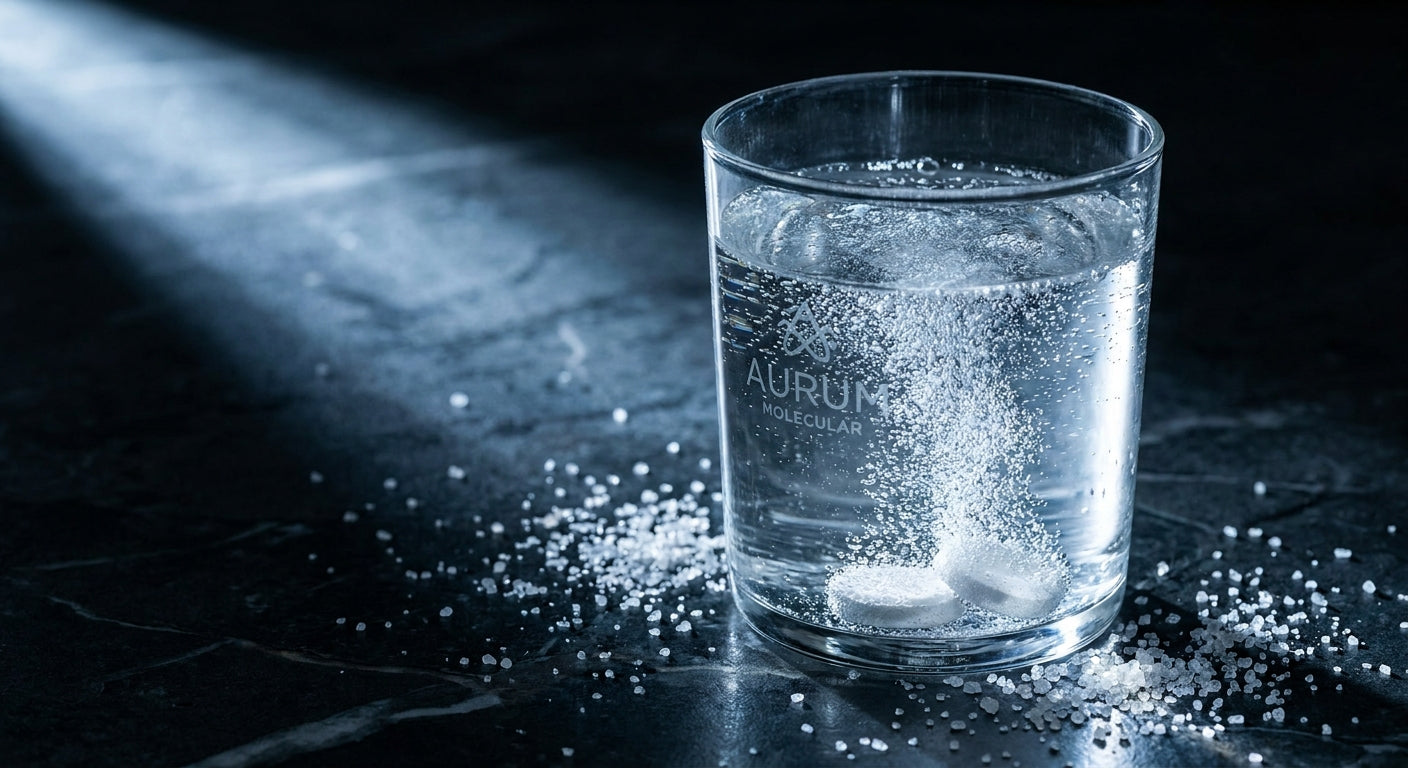 H2 tablets dissolving in water